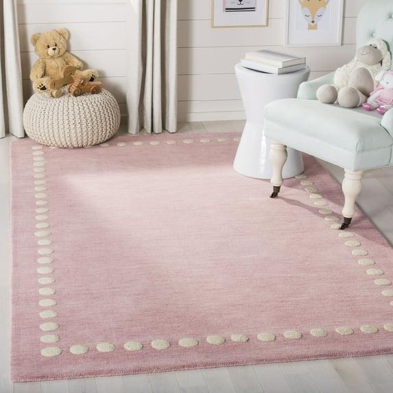 Safavieh Kids SFK802 Hand Loomed Indoor Area Rug - Pink - 5'x8' - Safavieh