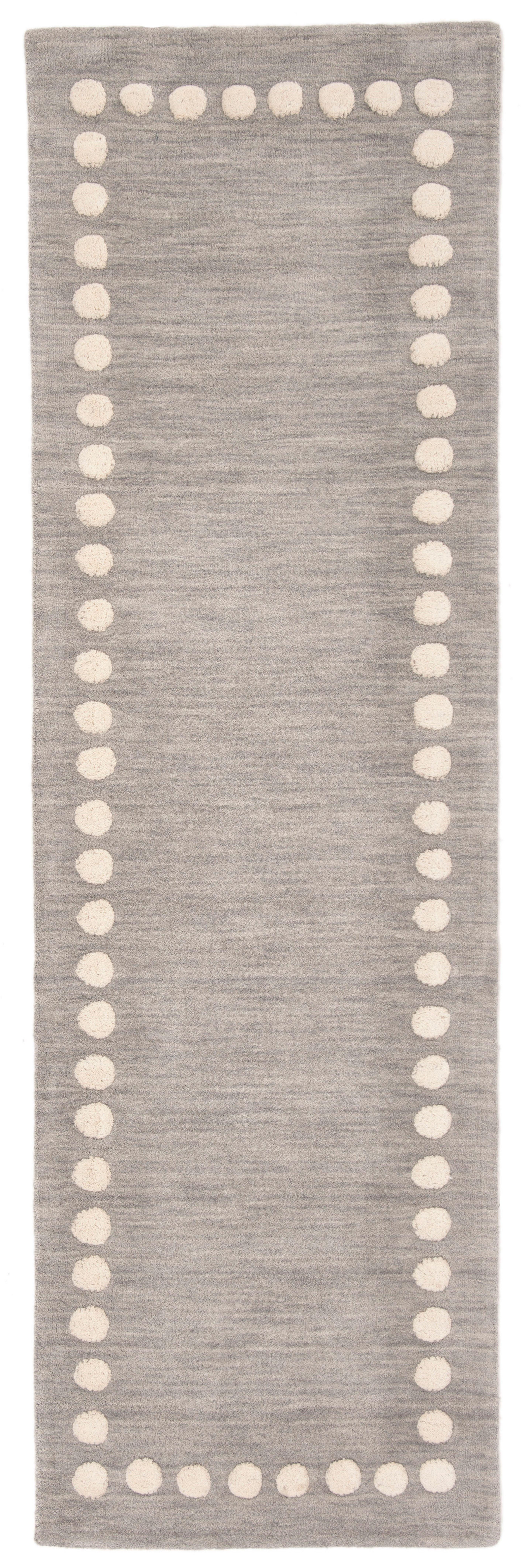 Safavieh Kids SFK802 Hand Loomed Runner Rug - Grey - 2'6"x8' - Safavieh.