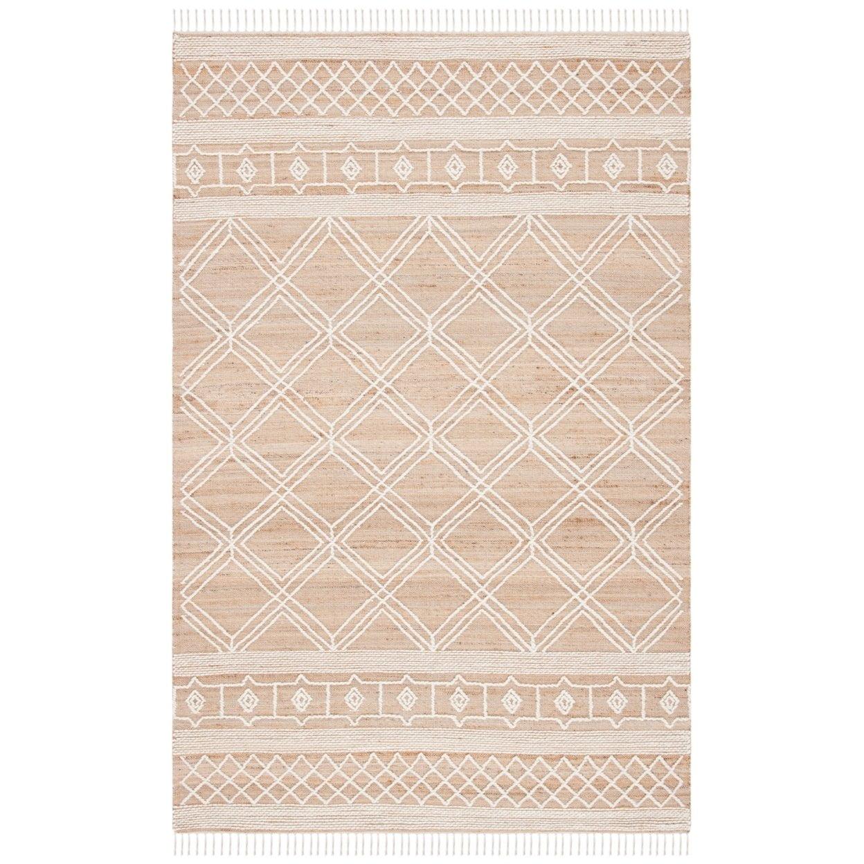 Kilim KLM454 Hand Woven Area Rug - Natural/Ivory - 3'x5' - Safavieh.