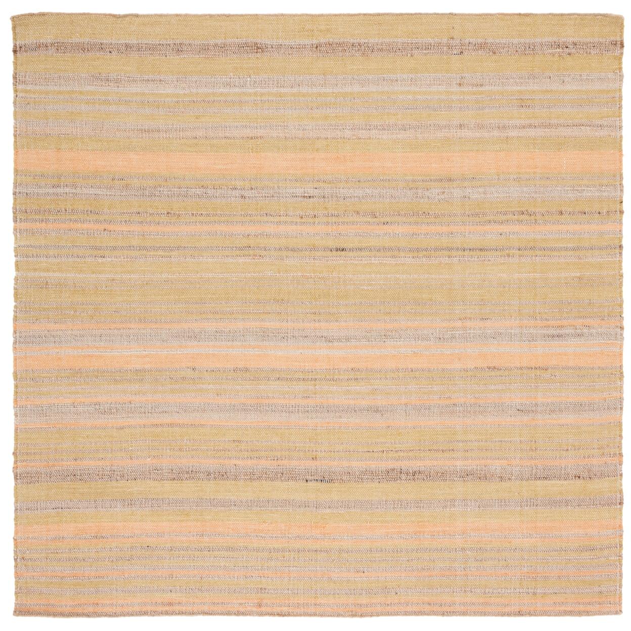 Highland Dunes Grice Hand Woven 50% Jute, 50% Wool Striped Rug
