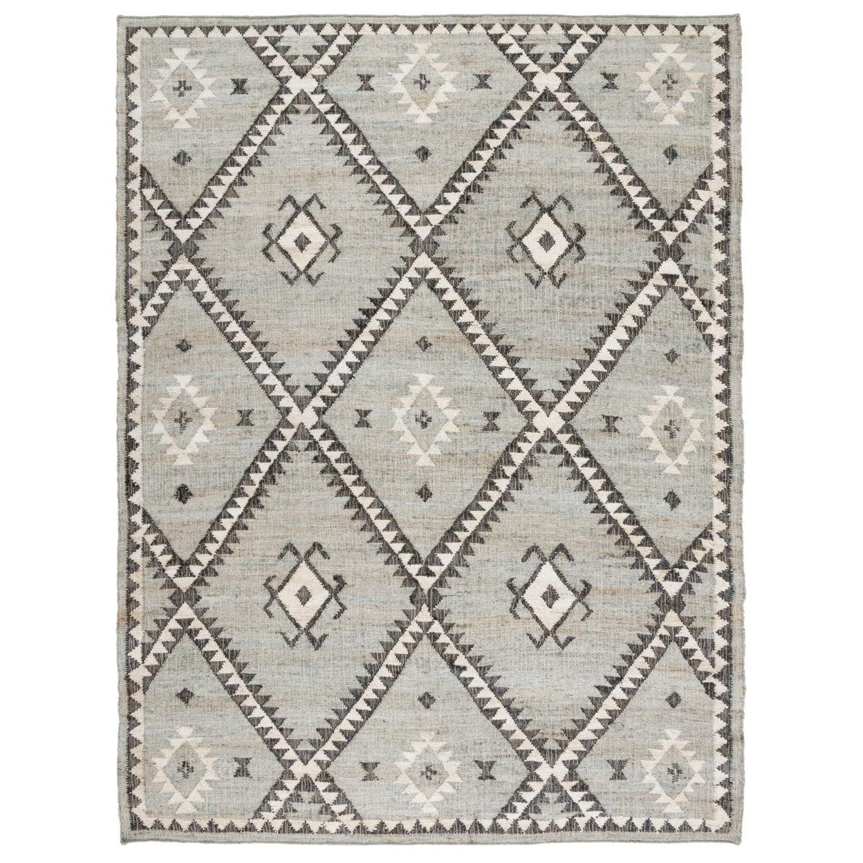 Kilim KLM761 Hand Woven Area Rug - Blue/Black - 8'x10' - Safavieh.