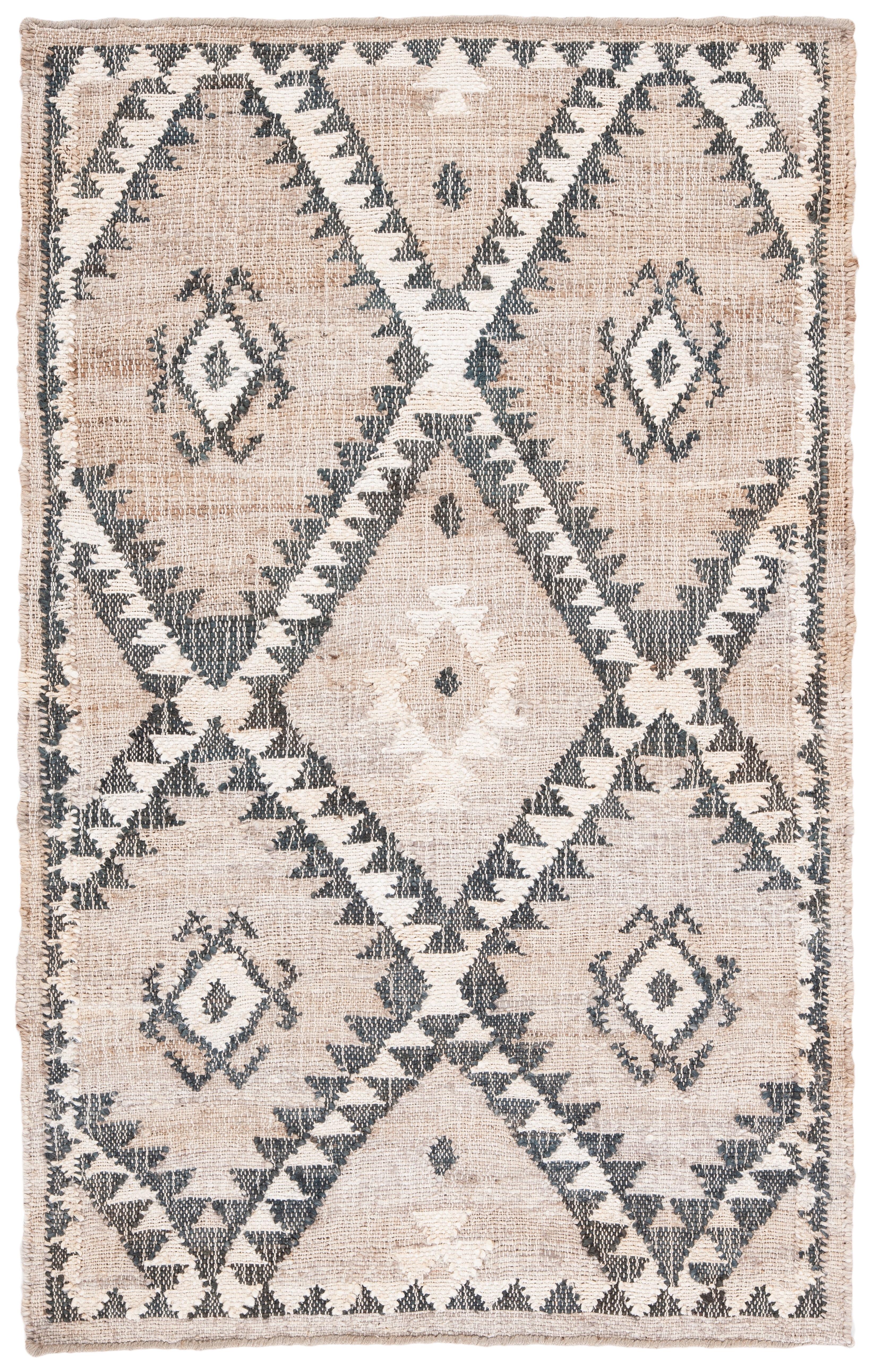 Kilim KLM761 Hand Woven Area Rug - Grey/Black - 3'x5' - Safavieh.
