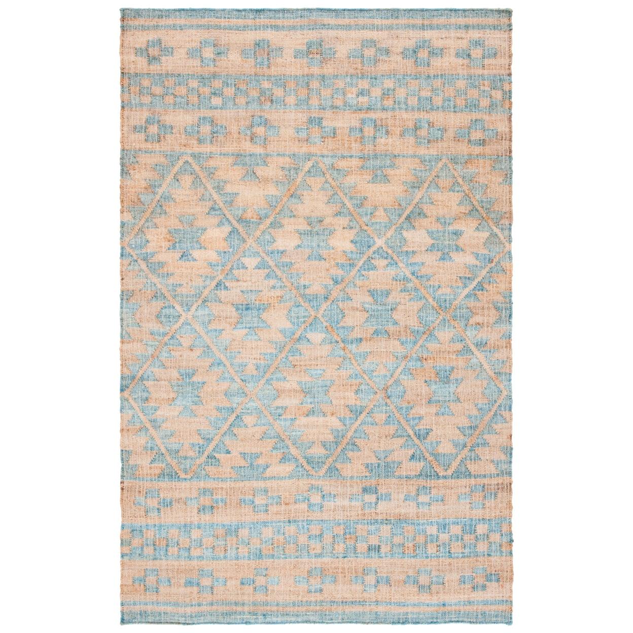 Kilim KLM757 Hand Woven Area Rug - Blue/Natural - 8'9"x11'9" - Safavieh.