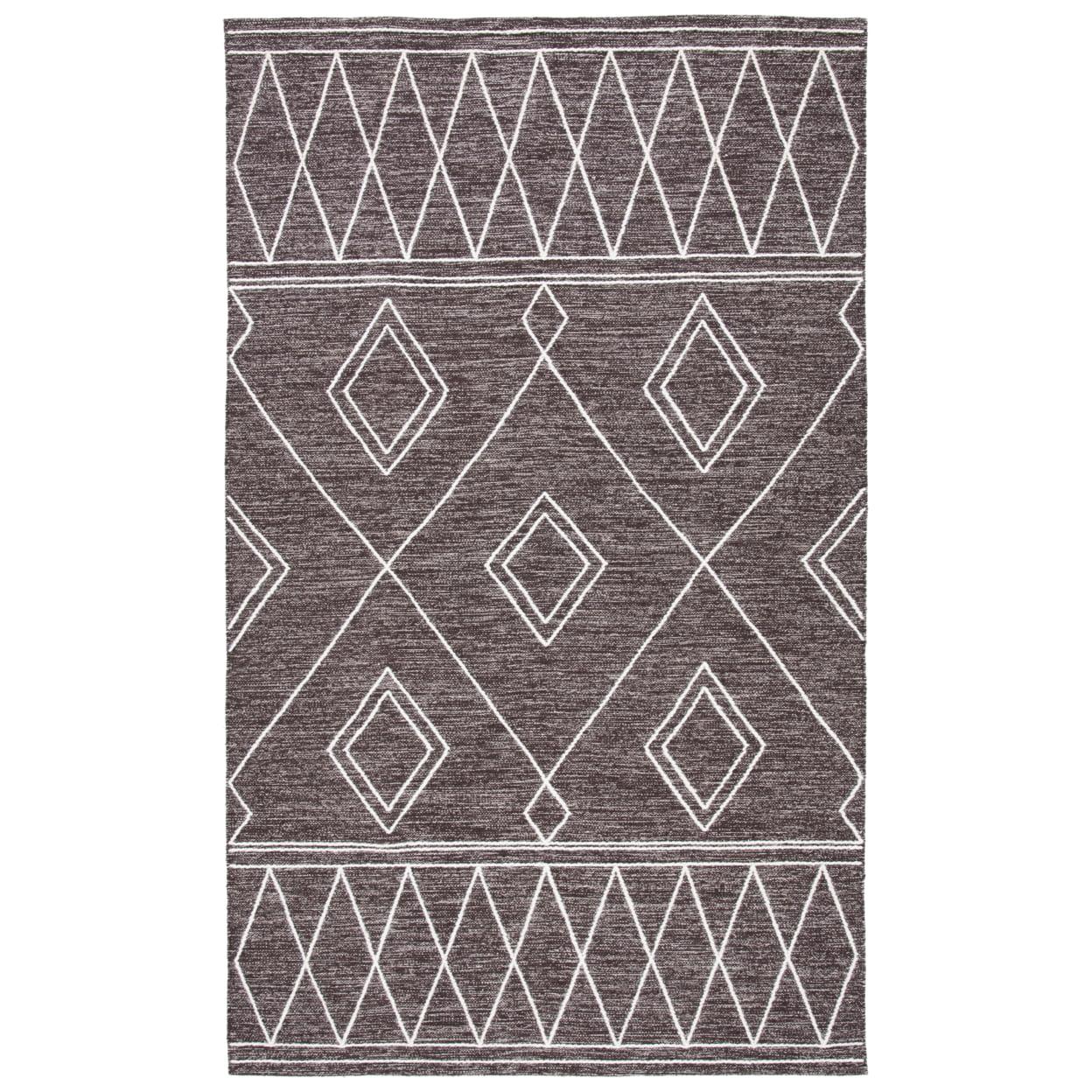 Steelside™ Holtby Southwestern Handmade Flatweave Brown/Ivory Area Rug
