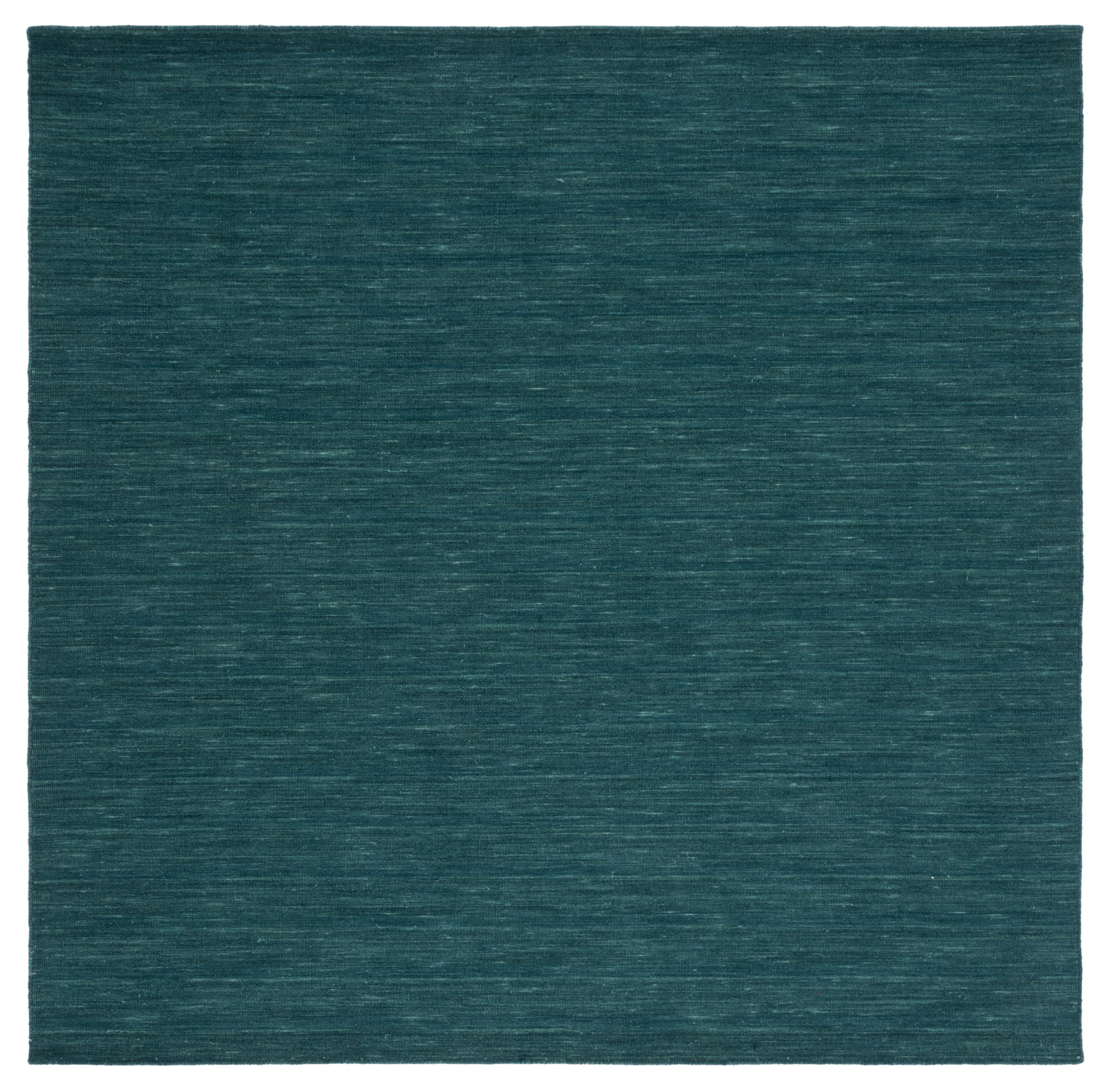 SAFAVIEH Kilim Patrick Solid Area Rug, Dark Green, 6' x 6' Square