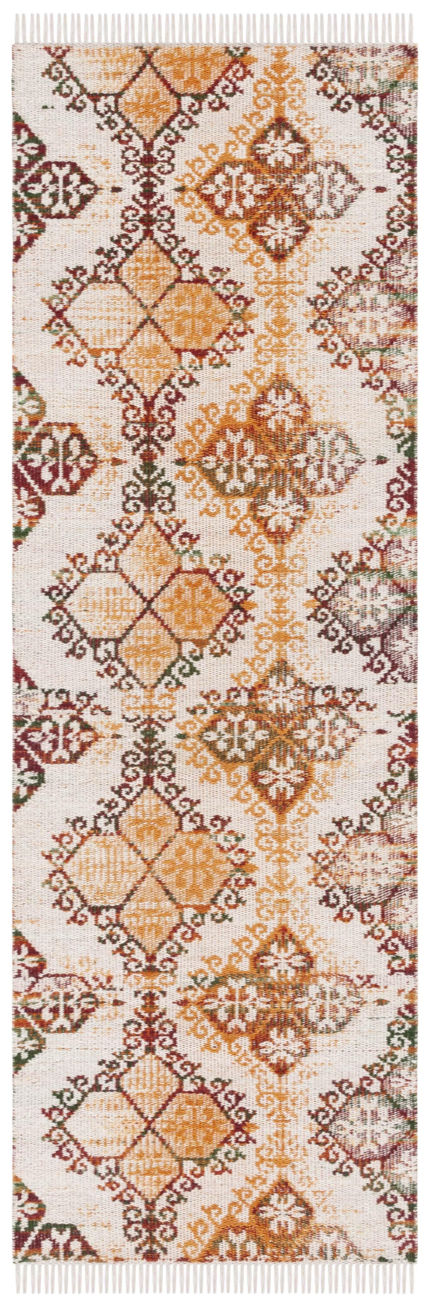 Kilim KLM727 Hand Woven Runner Rug - Ivory/Gold - 2'3"x7' - Safavieh.