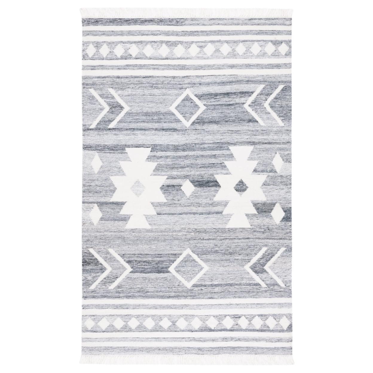 SAFAVIEH Kilim KLM729B Handwoven Beige / Black Rug