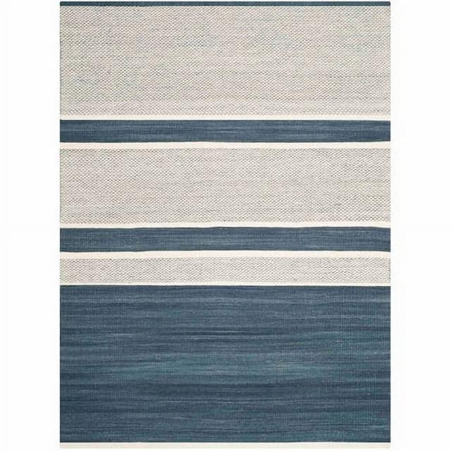 Kilim KLM952 Hand Woven Area Rug - Blue/Ivory - 5'x8' - Safavieh.