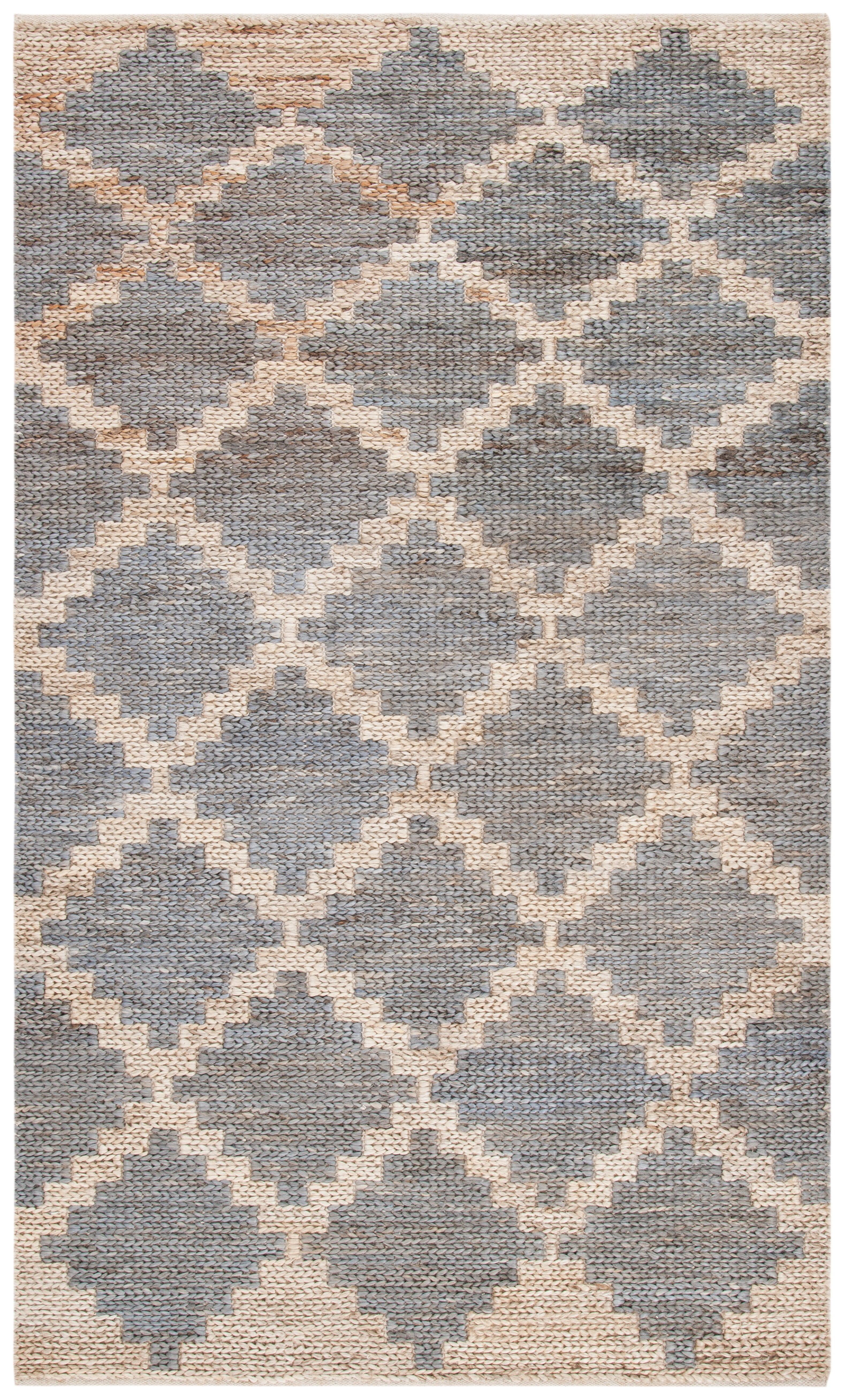 Kilim KLM458 Hand Woven Area Rug - Natural/Grey - 5'x8' - Safavieh.