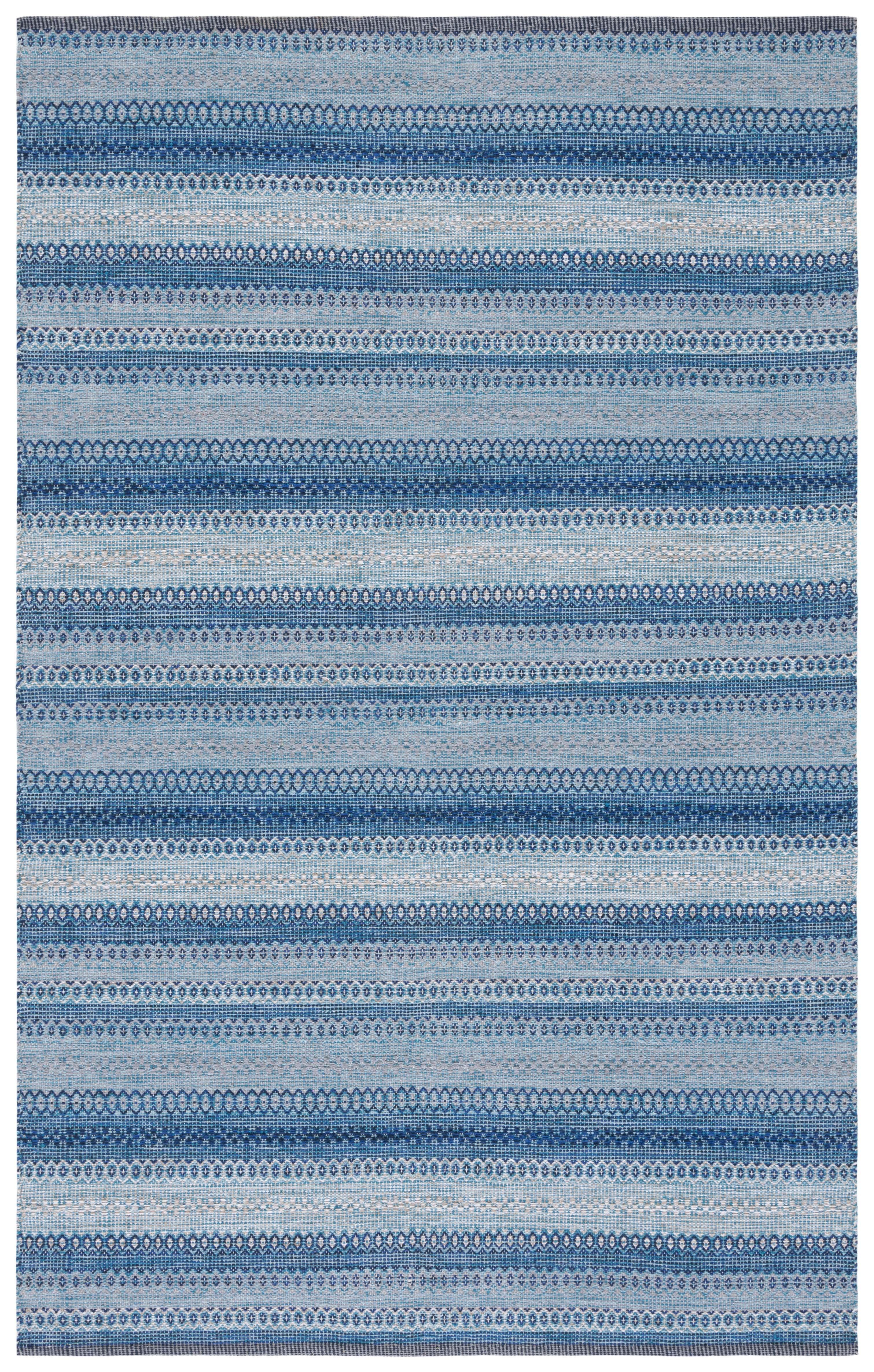 Kilim KLM475 Hand Woven Area Rug - Grey/Blue - 5'x8' - Safavieh.