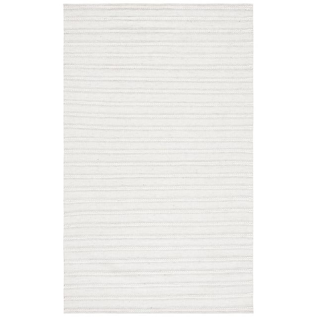 Kilim KLM450 Hand Woven Area Rug - Light Gray/Ivory - 3'x5' - Safavieh.