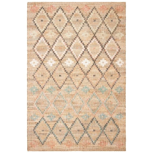 Kilim KLM753 Hand Loomed Area Rug - Natural/Blue - 5'x8' - Safavieh.