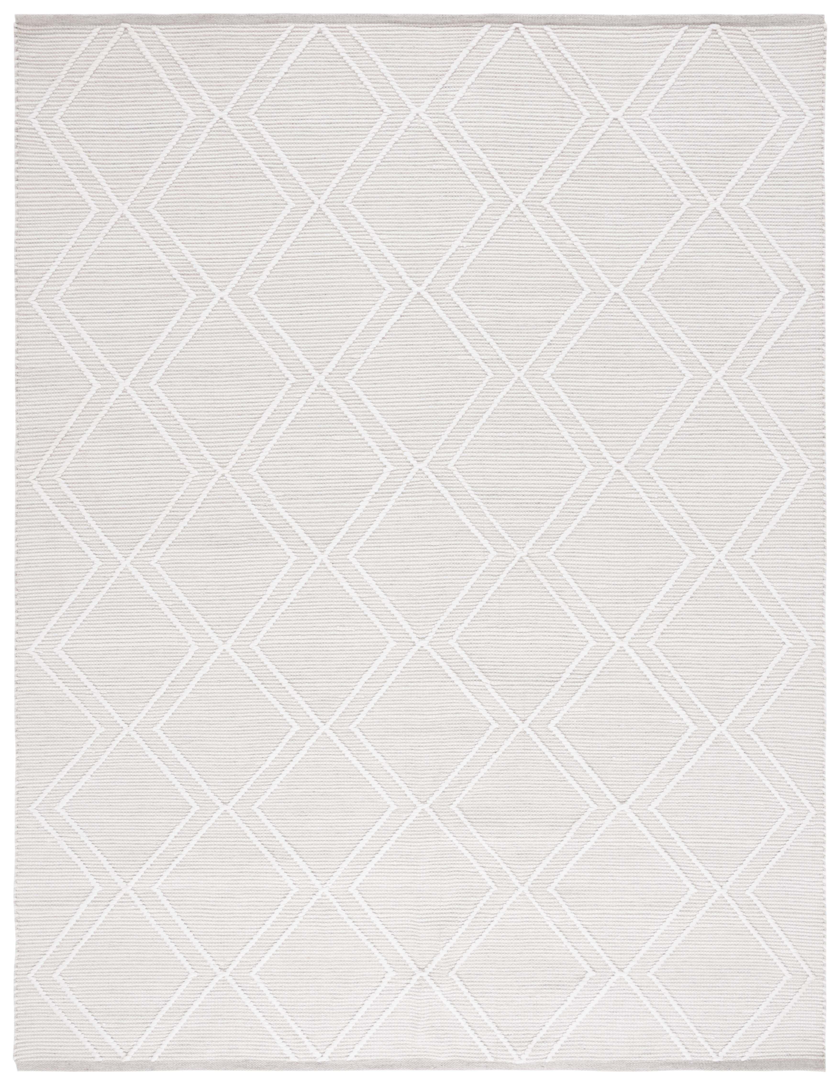 Kilim KLM449 Hand Woven Area Rug - Light Gray/Ivory - 8'x10' - Safavieh.