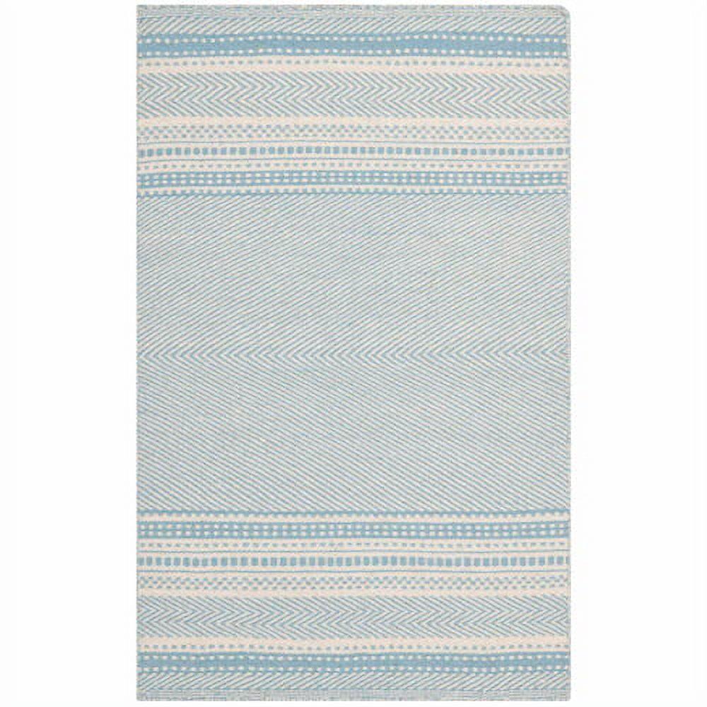 Grice Kilim Hand Woven Flat Weave Wool Striped Rug