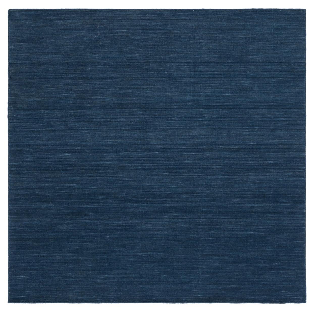Kilim KLM850 Hand Loomed Area Rug - Navy/Blue - 6'x6' - Safavieh.