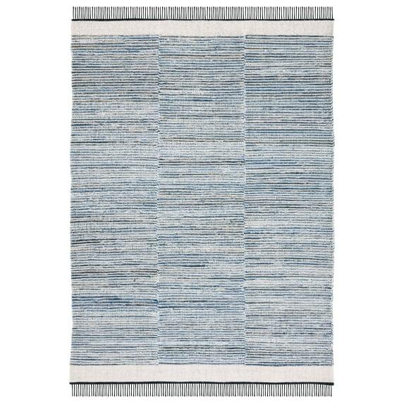 Kilim KLM310 Hand Woven Area Rug - Blue/Ivory - 5'x8' - Safavieh.