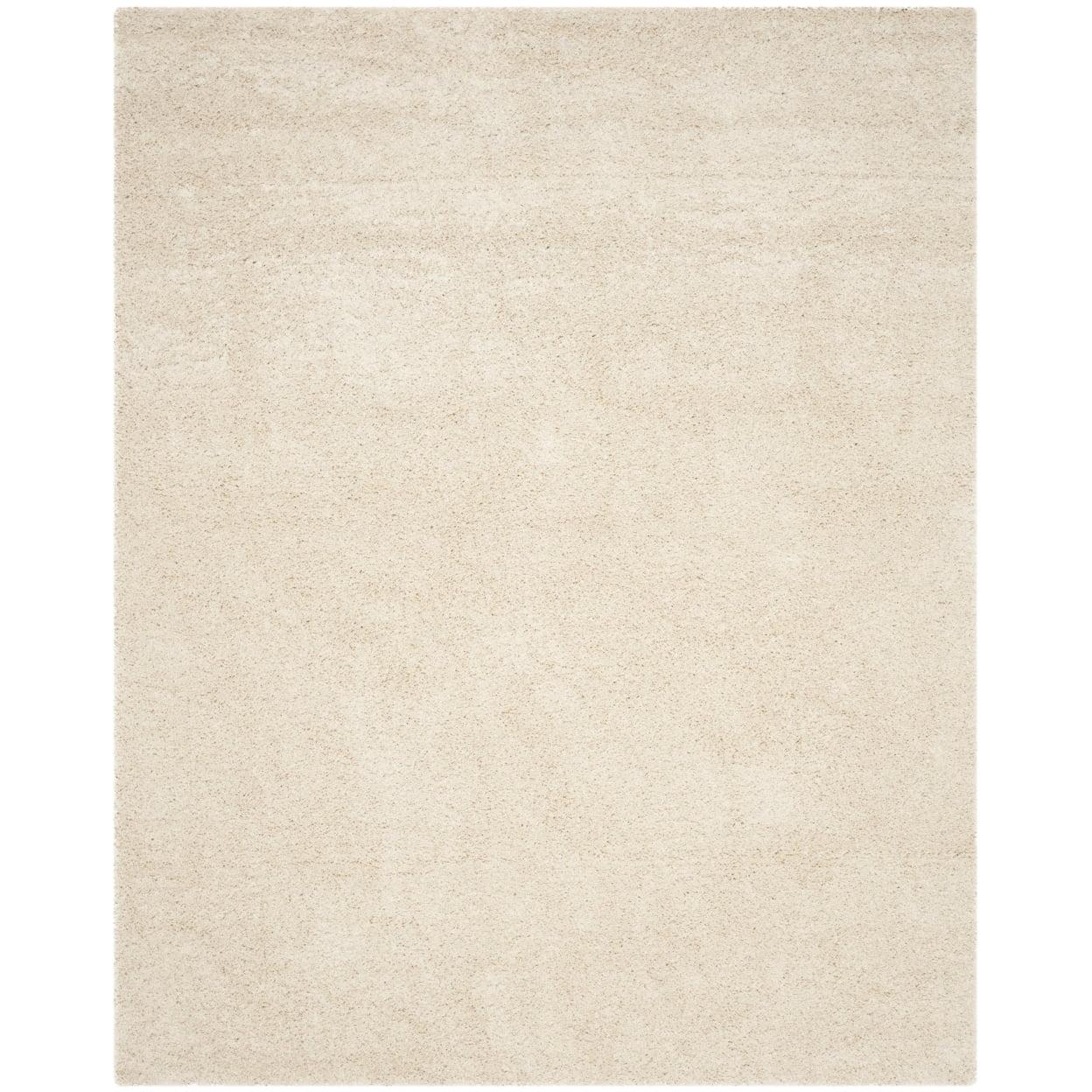 SAFAVIEH Laguna Neven Plush Solid Shag Area Rug, Beige, 8'6" x 12'