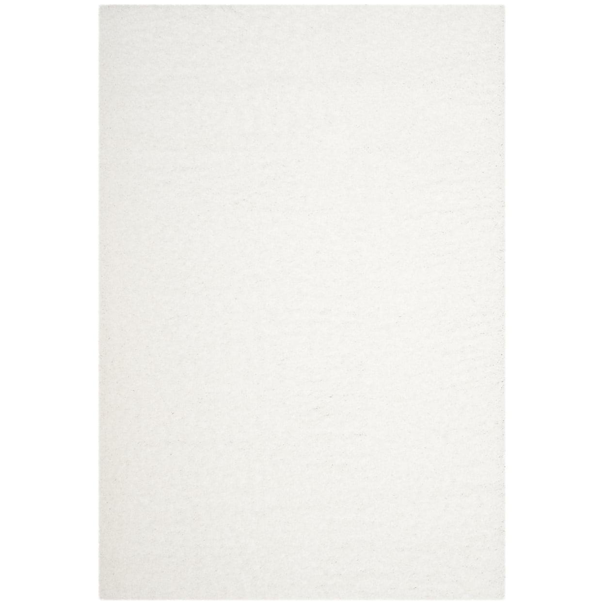 Laguna Shag SGL303 Power Loomed Indoor Area Rug - White - 4'x6' - Safavieh.