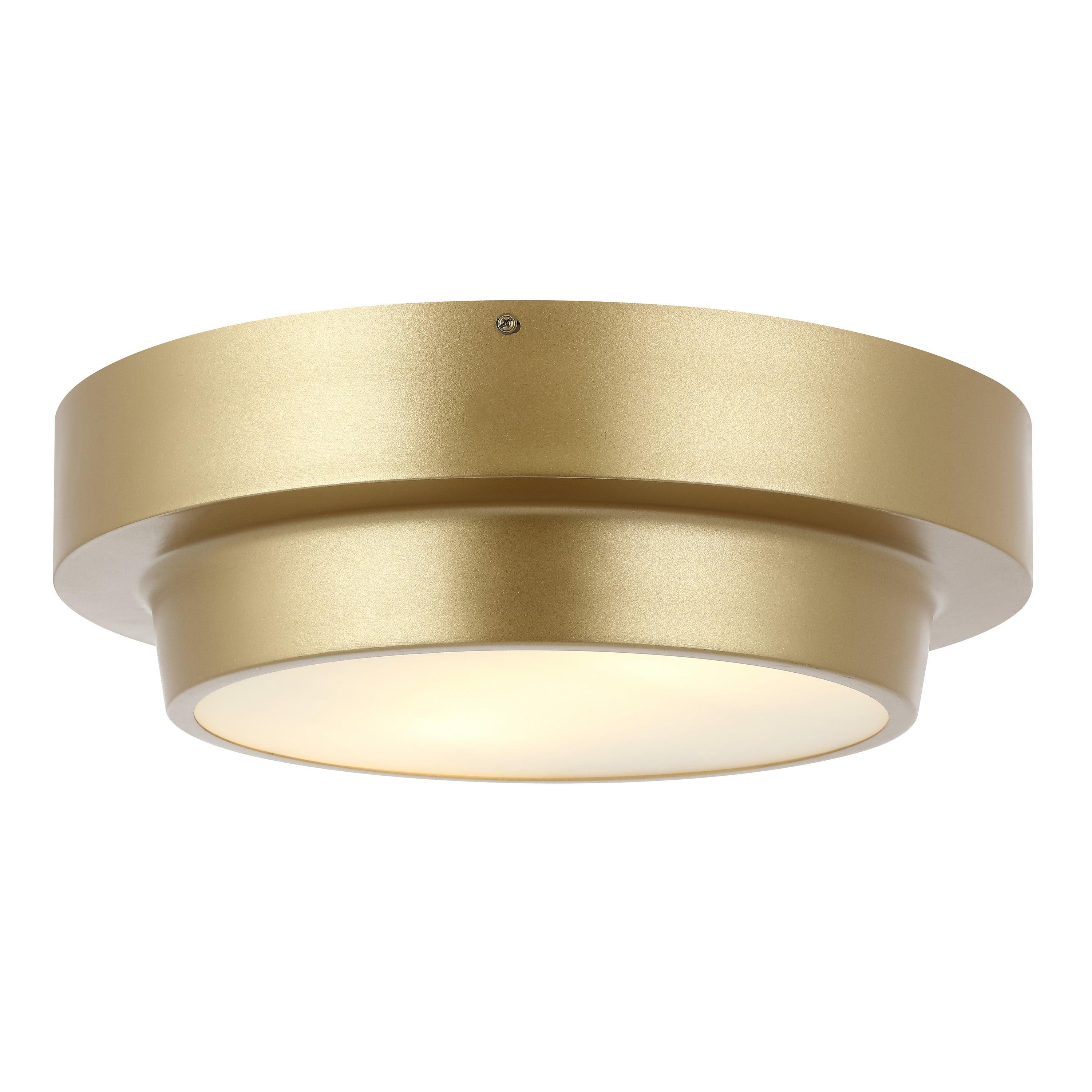 Laius 2 Light 16.5" Flush Mount - FLU4066 - Gold - Safavieh