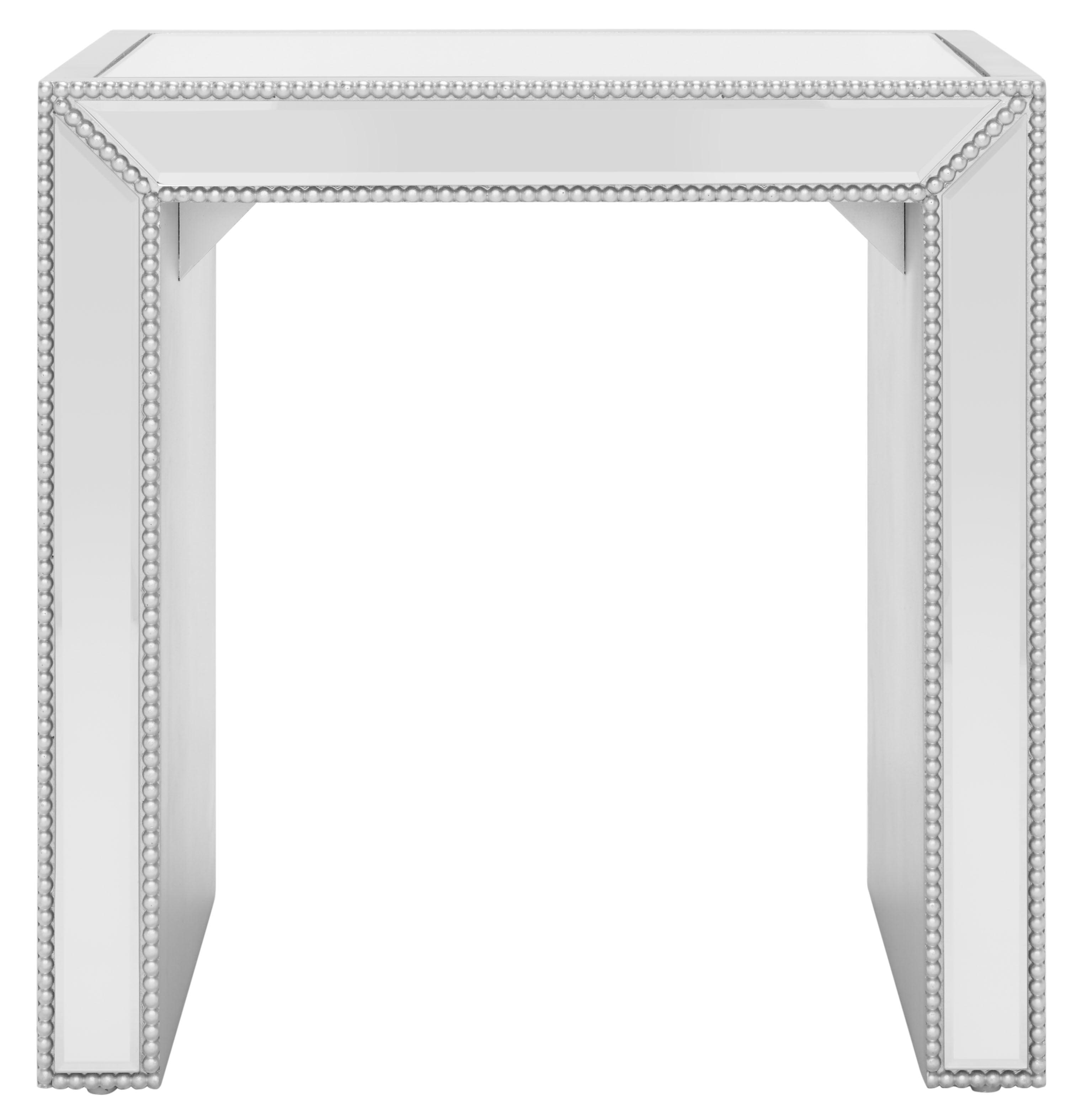 Laken Mirrored Accent Table - Silver/Mirror - Safavieh