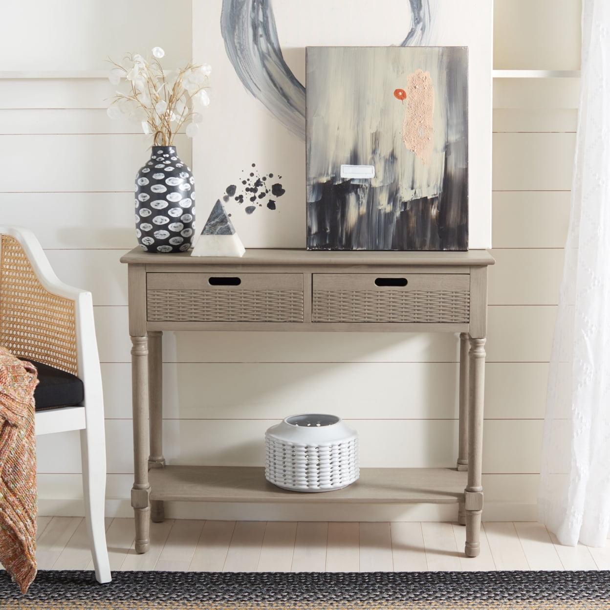 Landers 2 Drawer Console Table - CNS5710D - Beige - Safavieh