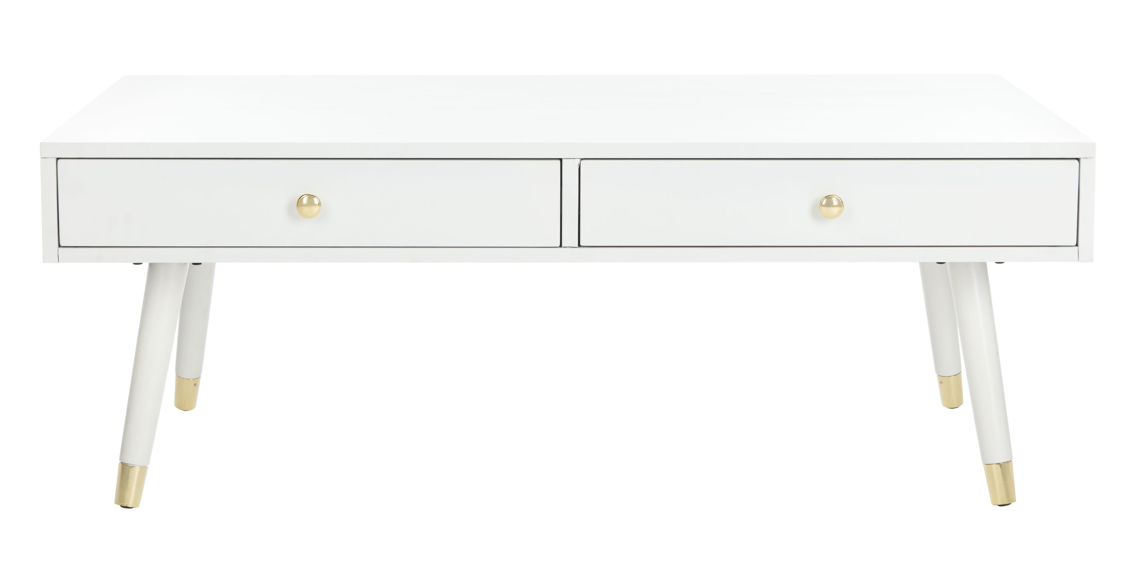 Levinson Gold Cap Coffee Table  - Safavieh