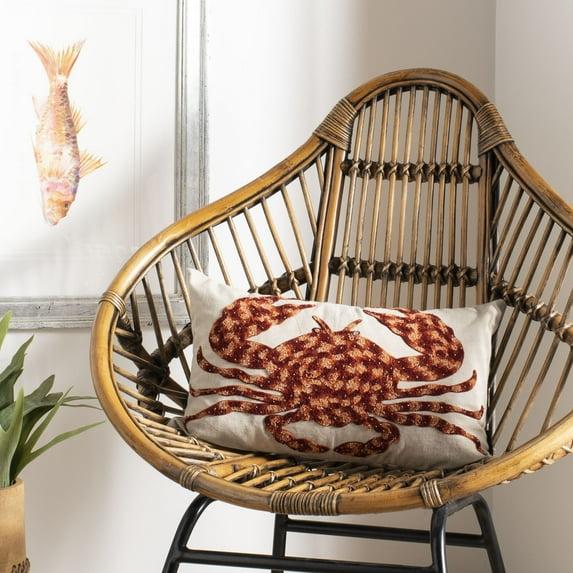 Safavieh Lilia Embroidered Cotton Throw Pillow