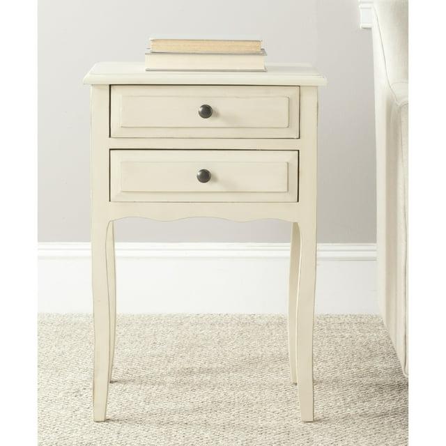 Lori End Table With Storage Drawers - AMH6576E - Barley - Safavieh Couture