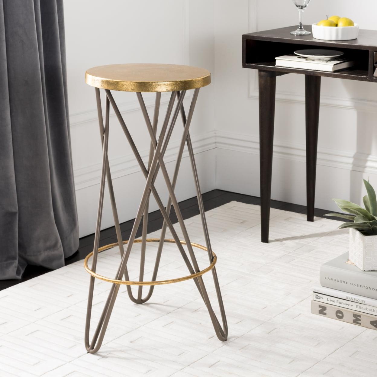 Lorna Gold Leaf Bar Stool  - Safavieh