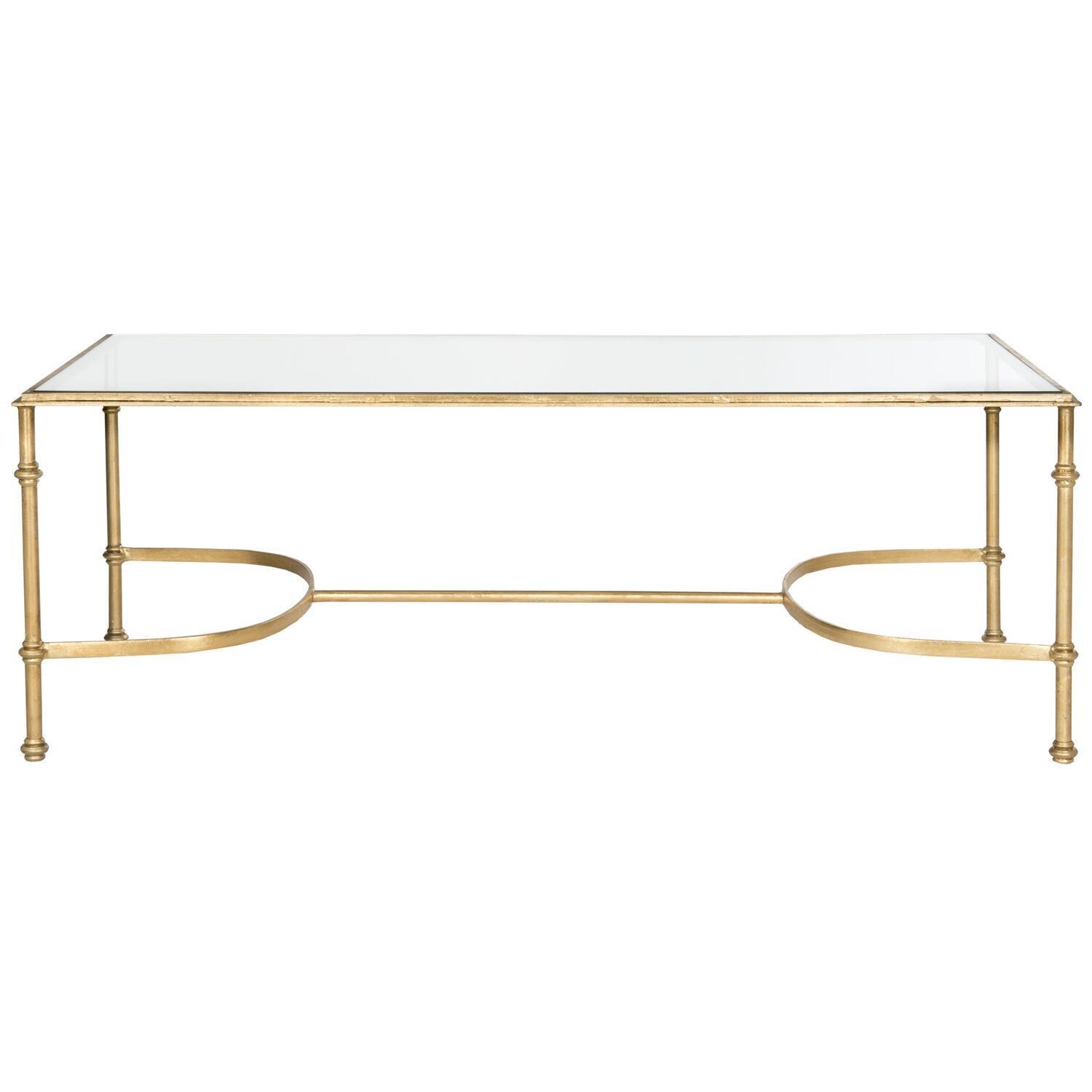 Lucille Coffee Table - Gold/Glass - Safavieh