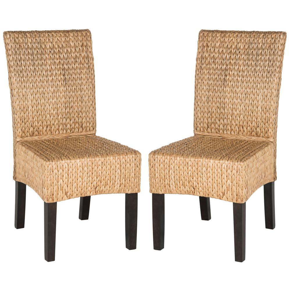 Luz 18''H Wicker Dining Chair (Set of 2) - Natural - Safavieh