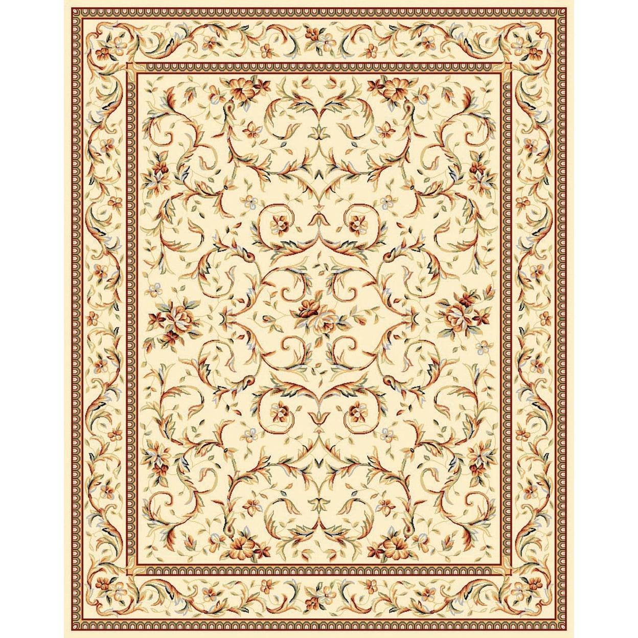 SAFAVIEH Lyndhurst Beatrix Floral Bordered Area Rug, Ivory, 12' x 18'