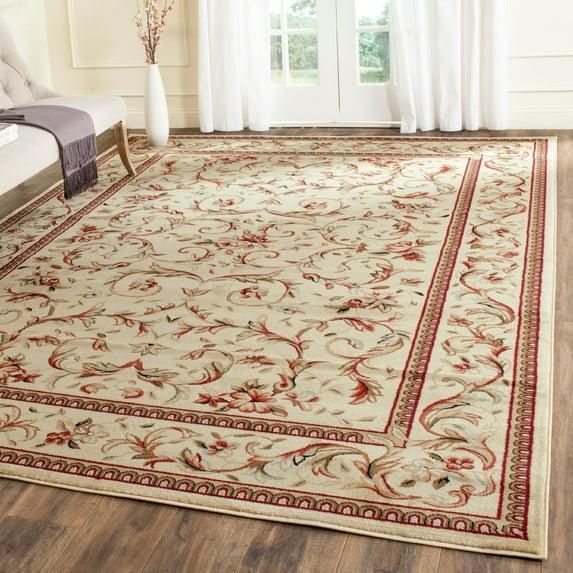 Lyndhurst LNH322 Power Loomed Area Rug - Ivory/Ivory - 9'x12' - Safavieh