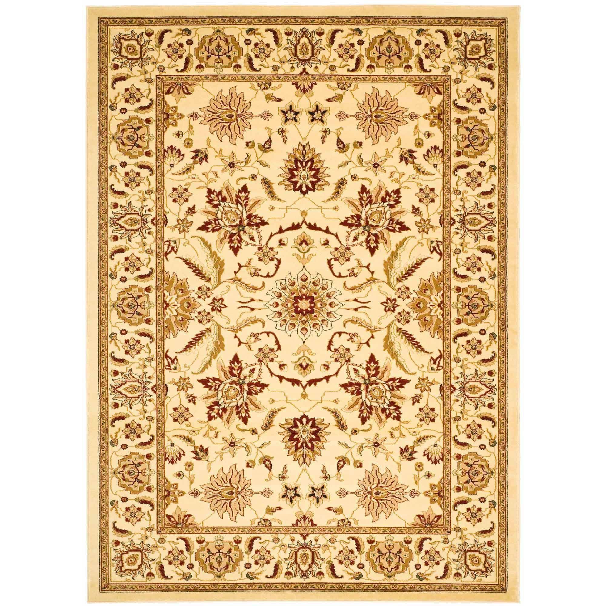Lyndhurst LNH216 Power Loomed Area Rug - Ivory/Ivory - 4'x6' - Safavieh.