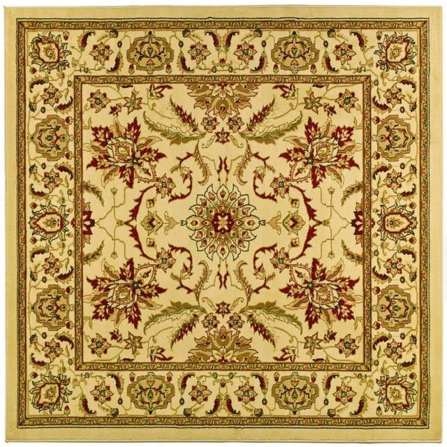 Lyndhurst LNH216 Power Loomed Area Rug - Ivory/Ivory - 6'x6' - Safavieh.