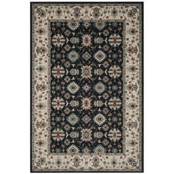 Lyndhurst LNH332 Power Loomed Area Rug - Navy/Cream - 6'x9' - Safavieh.
