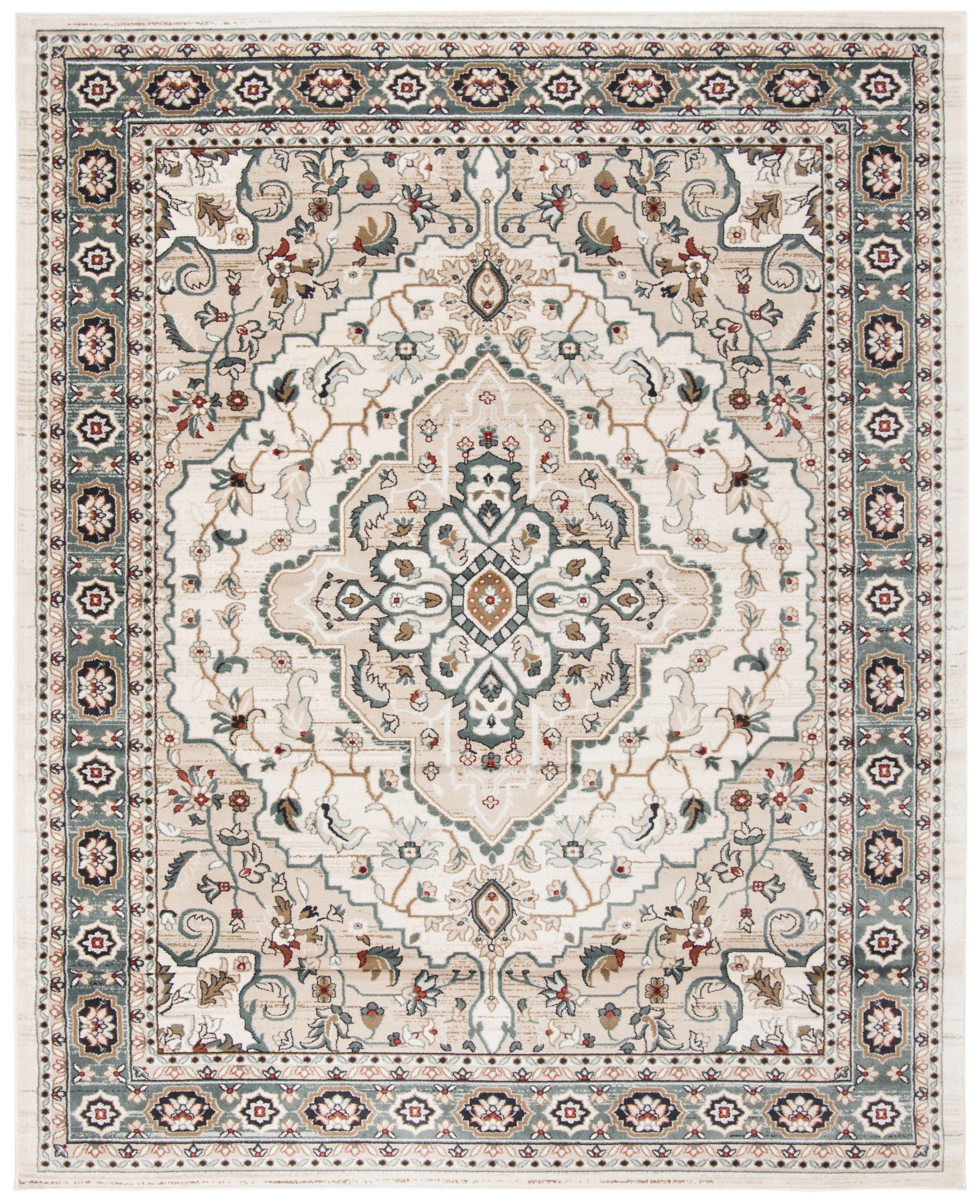SAFAVIEH Lyndhurst Idella Floral Area Rug, Cream/Beige, 10' x 14'