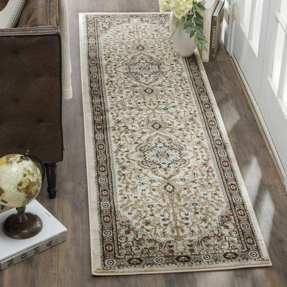 Lyndhurst LNH338 Power Loomed Runner Rug - Cream/Beige - 2'3"x8' - Safavieh.