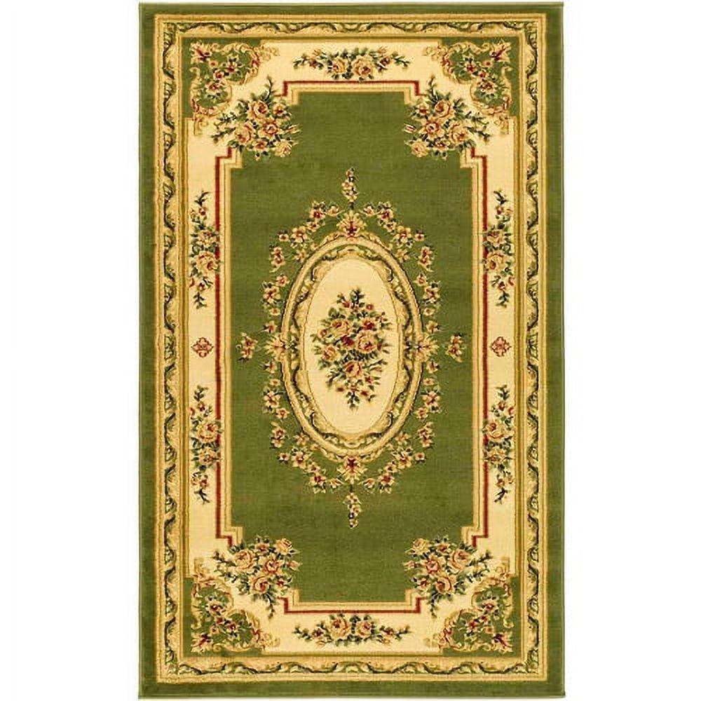 SAFAVIEH Lyndhurst Katherine Traditional Bordered Area Rug, Sage/Ivory, 8' x 11'