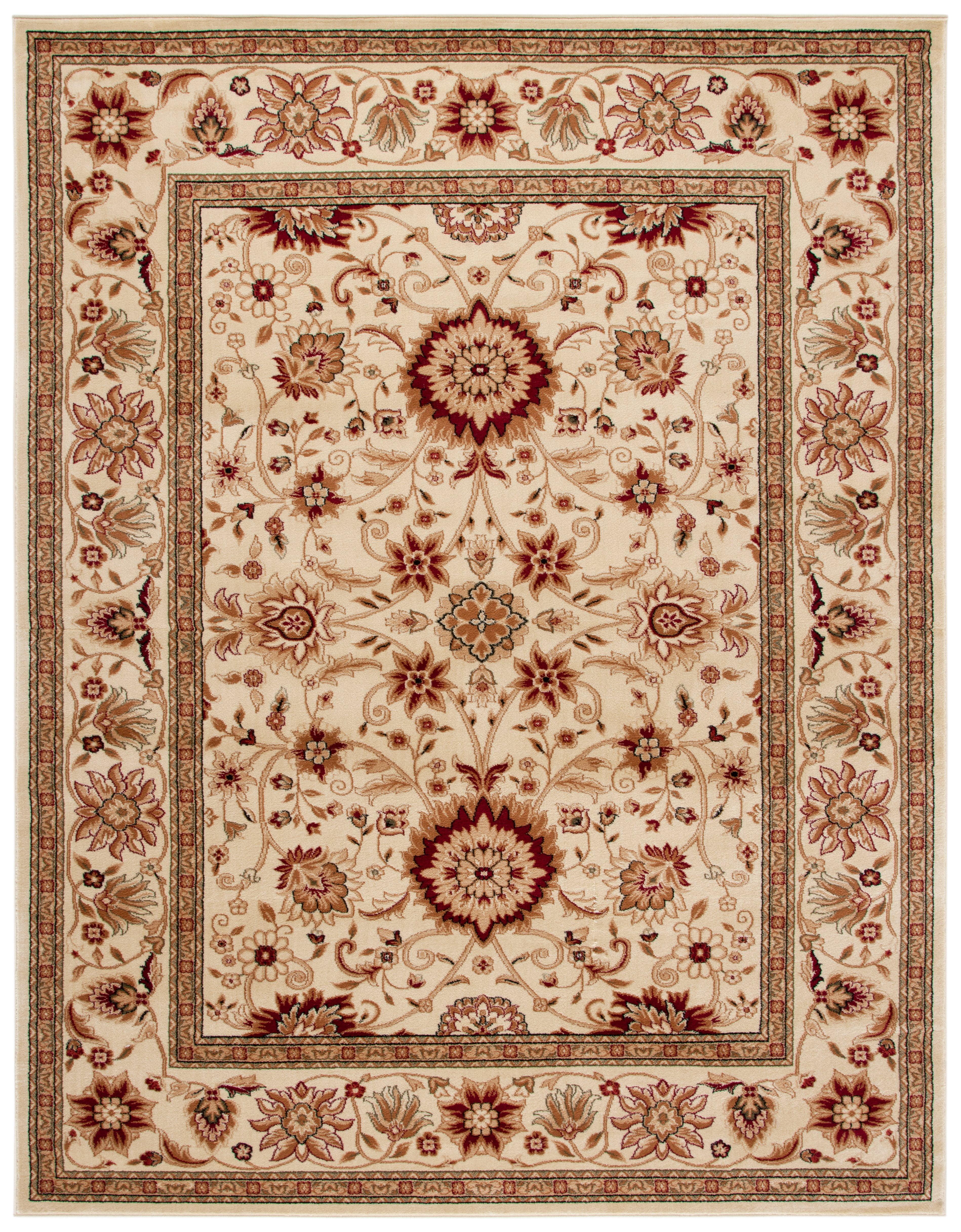 SAFAVIEH Lyndhurst Victoria Floral Area Rug, Ivory, 10' x 14'