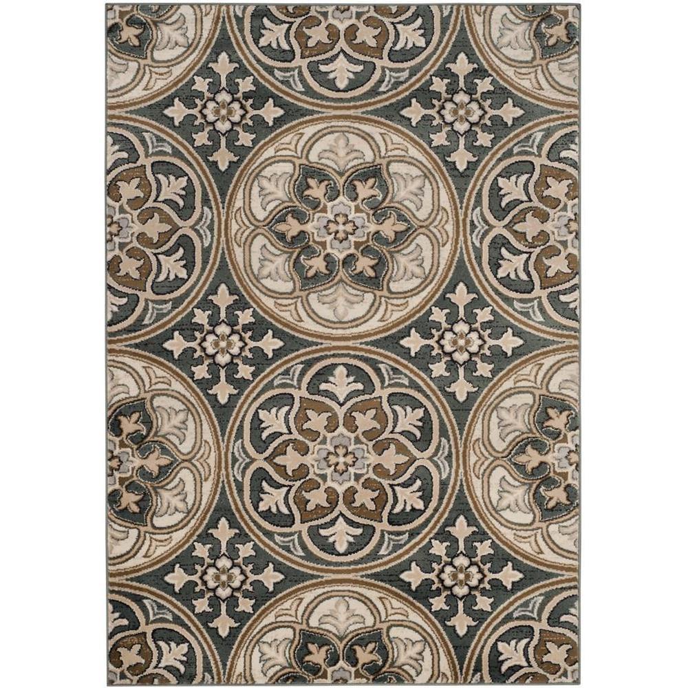 Lyndhurst LNH341 Power Loomed Runner Rug - Slate Blue/Beige - 2'3"x6' - Safavieh.