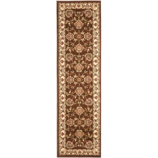 Lyndhurst LNH555 Power Loomed Area Rug - Brown/Ivory - 6'7"x9'6" - Safavieh.