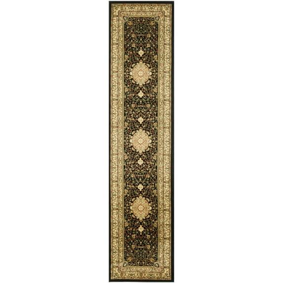 Lyndhurst LNH213 Power Loomed Accent Rug - Black/Ivory - 3'3"x5'3" - Safavieh.