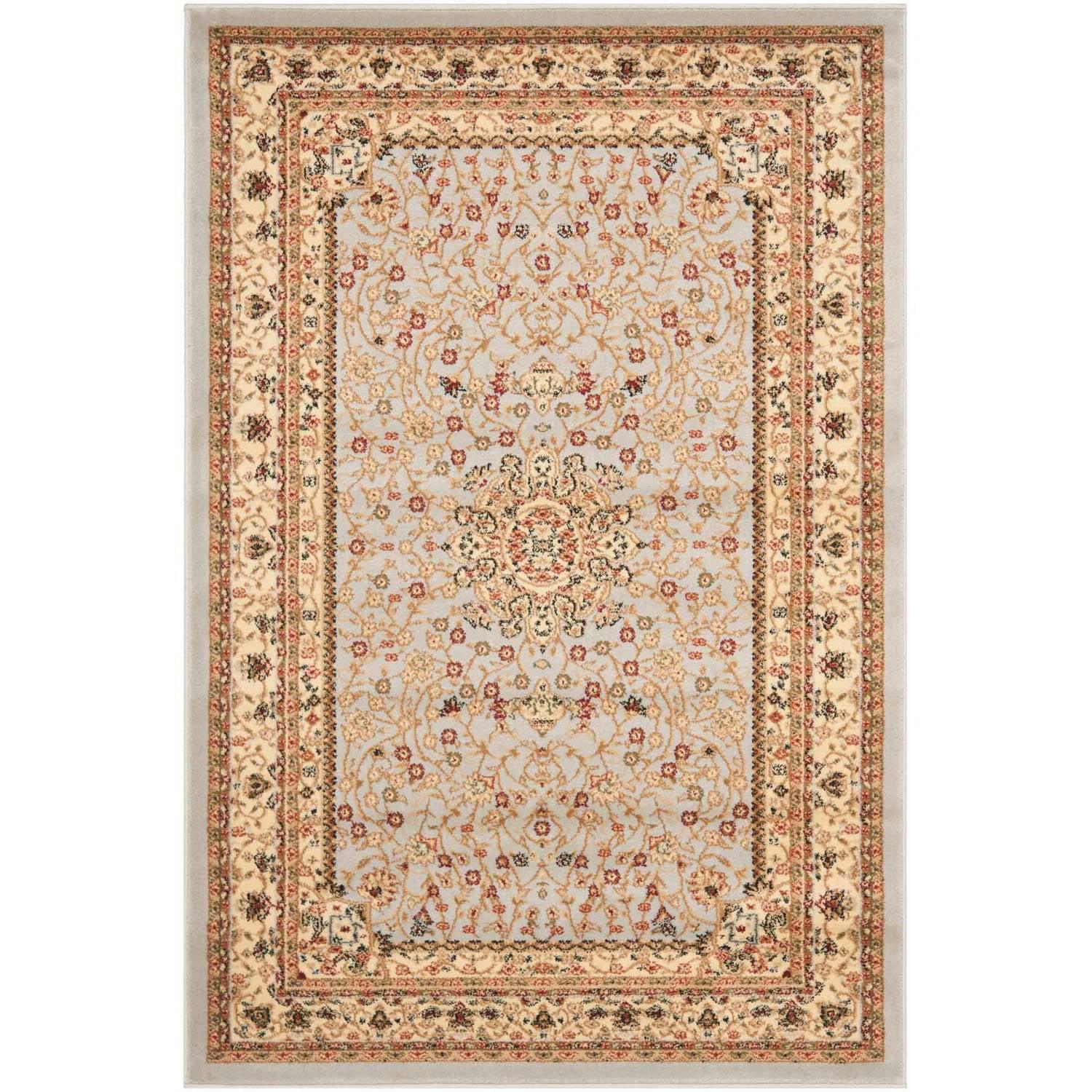 Elegant Beige Hand-Tufted Synthetic Area Rug, 4' x 6'