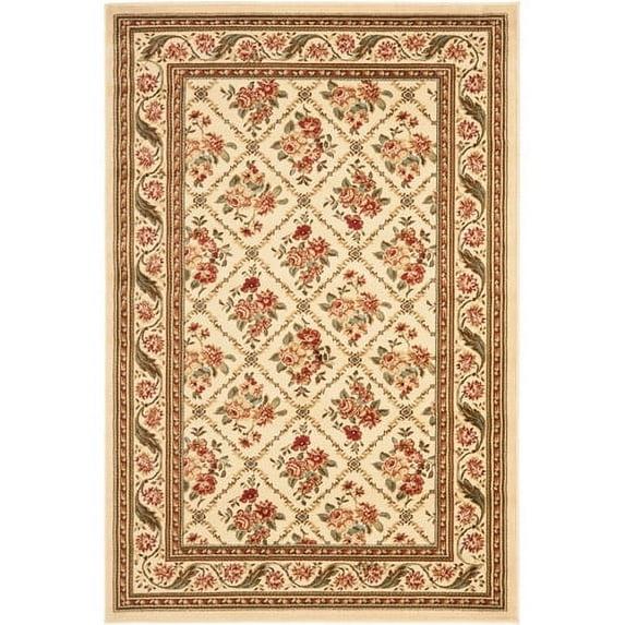 Lyndhurst LNH556 Power Loomed Area Rug - Ivory/Ivory - 8'x11' - Safavieh.