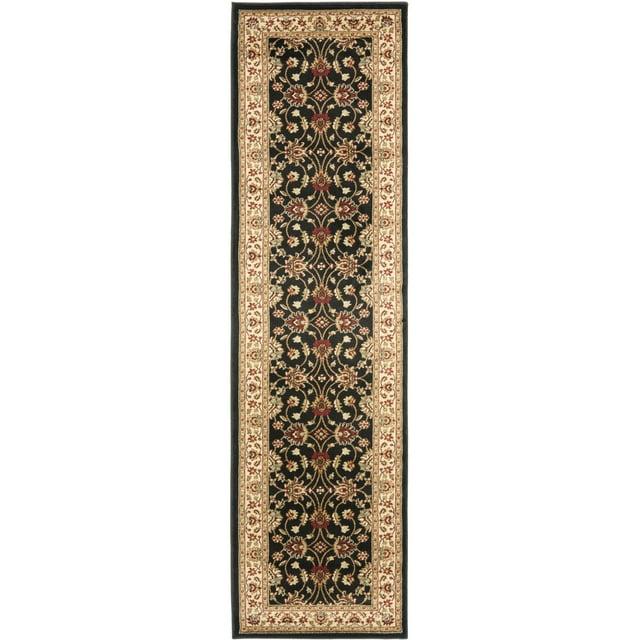 Lyndhurst LNH553 Power Loomed Area Rug - Black/Ivory - 6'7"x9'6" - Safavieh