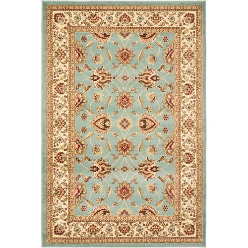 Lyndhurst LNH553 Power Loomed Area Rug - Blue/Ivory - 6'7"x9'6" - Safavieh