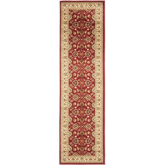 Lyndhurst LNH553 Power Loomed Area Rug - Red/Ivory - 6'7"x6'7" - Safavieh