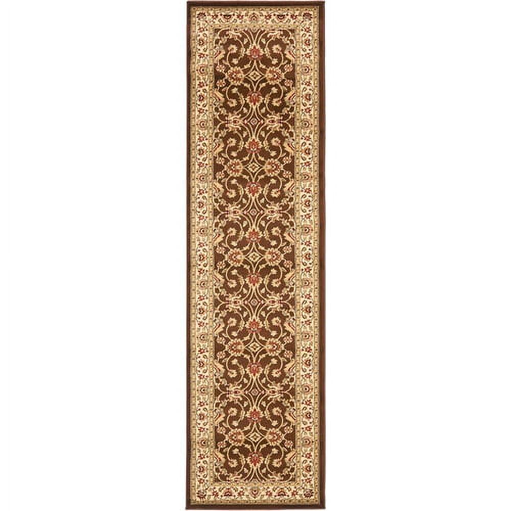 Lyndhurst LNH553 Power Loomed Runner Rug - Brown/Ivory - 2'3"x8' - Safavieh.