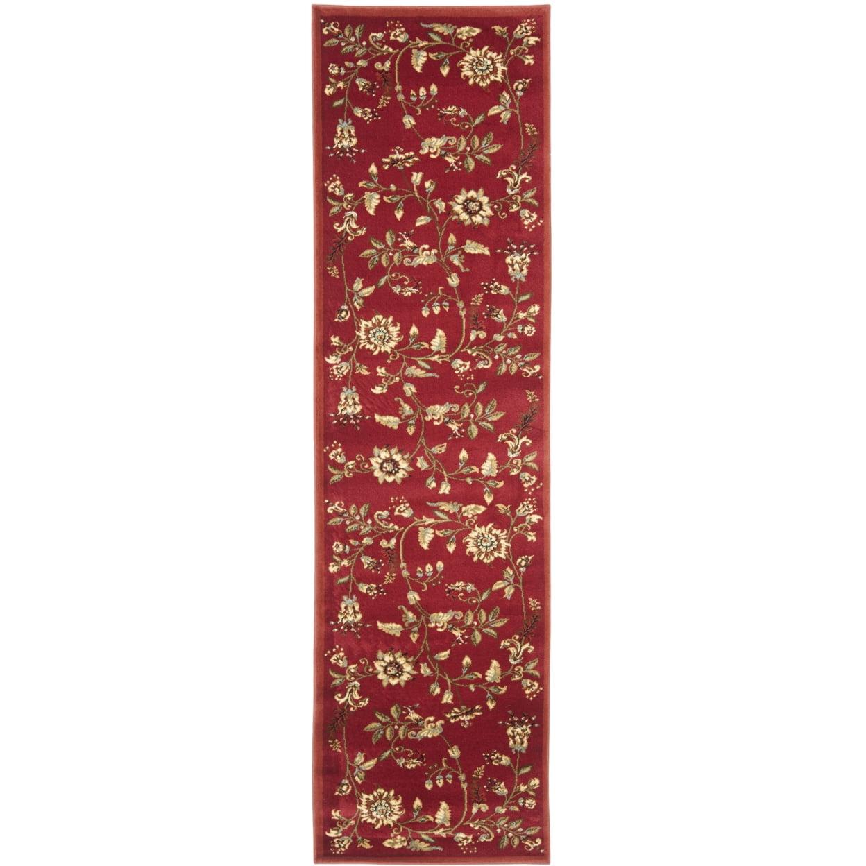 Lyndhurst LNH552 Power Loomed Area Rug - Red/Multi - 8'x11' - Safavieh